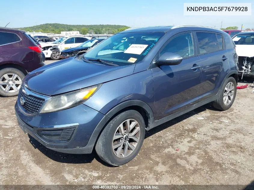 2015 Kia Sportage Lx VIN: KNDPB3AC5F7679928 Lot: 40392703