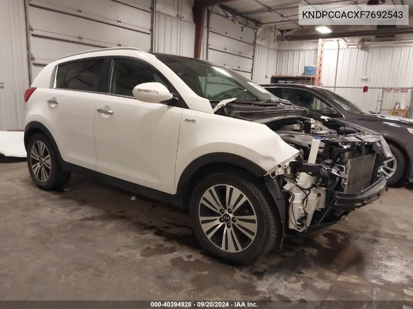 2015 Kia Sportage Ex VIN: KNDPCCACXF7692543 Lot: 40394928