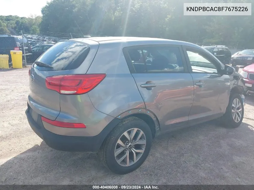 KNDPBCAC8F7675226 2015 Kia Sportage Lx