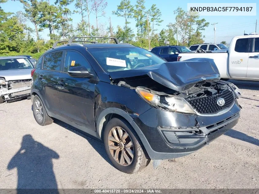 KNDPB3AC5F7794187 2015 Kia Sportage Lx