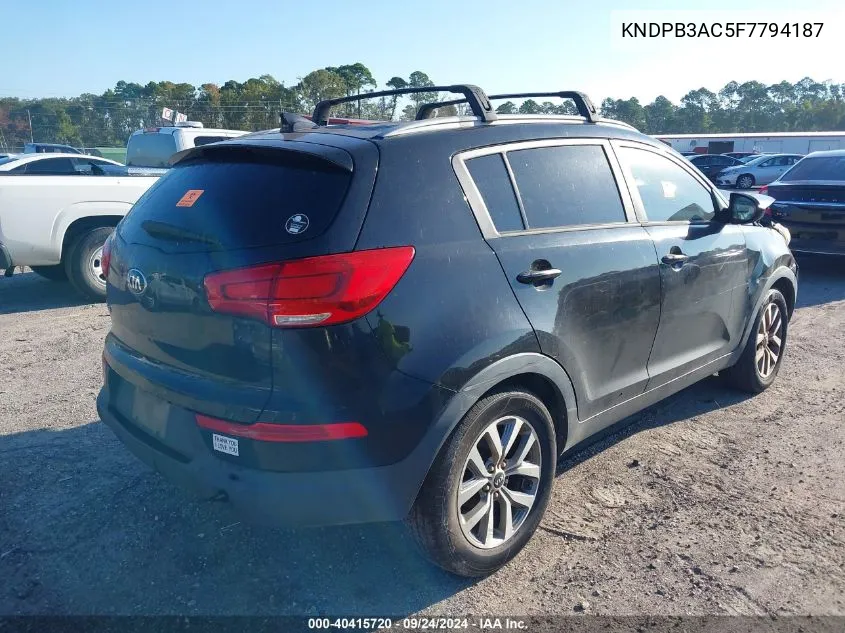 KNDPB3AC5F7794187 2015 Kia Sportage Lx