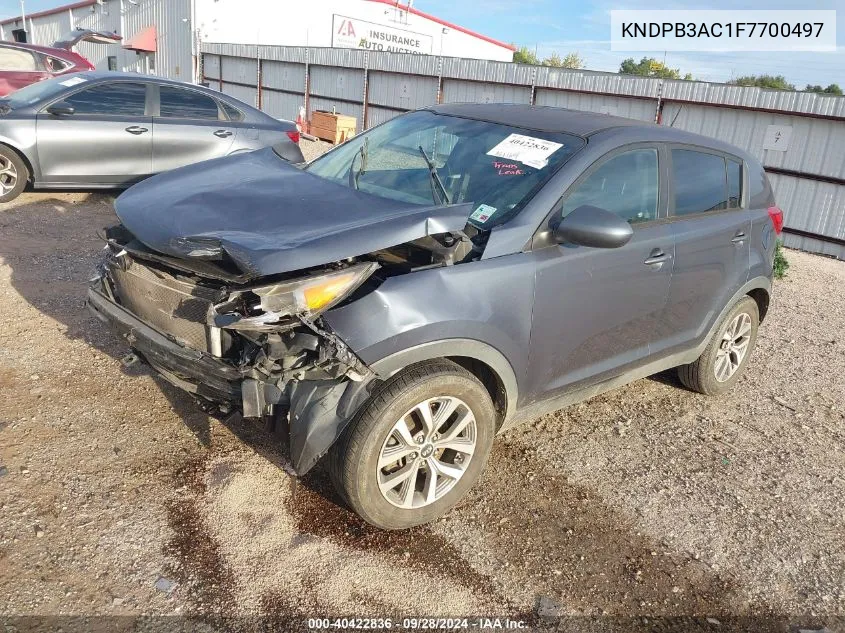 KNDPB3AC1F7700497 2015 Kia Sportage Lx