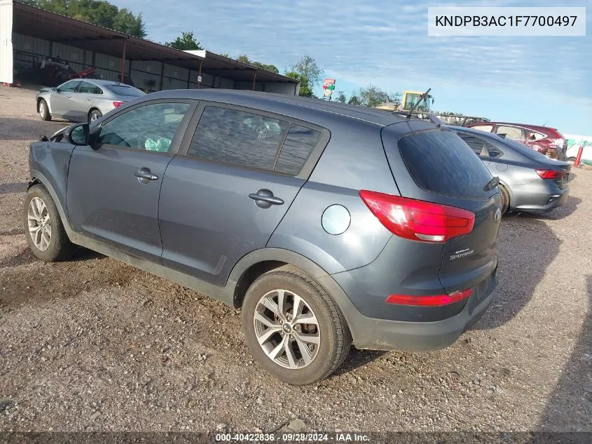 KNDPB3AC1F7700497 2015 Kia Sportage Lx