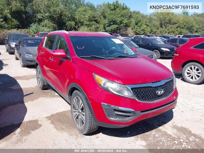 2015 Kia Sportage Ex VIN: KNDPC3AC9F7691593 Lot: 40441280