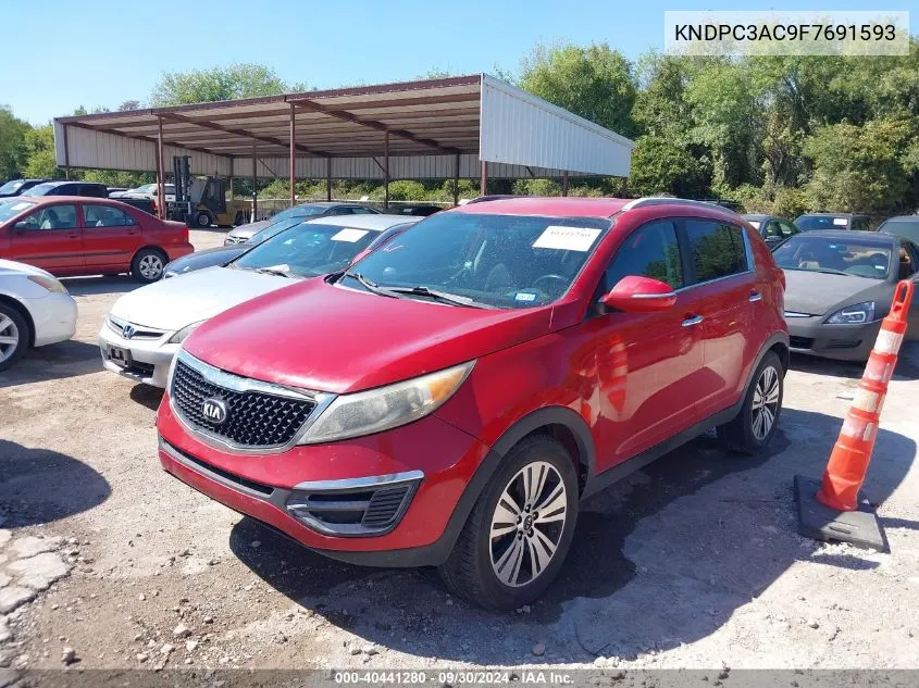 2015 Kia Sportage Ex VIN: KNDPC3AC9F7691593 Lot: 40441280