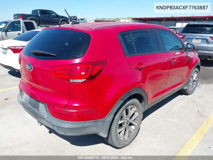 KNDPB3ACXF7763887 2015 Kia Sportage Lx