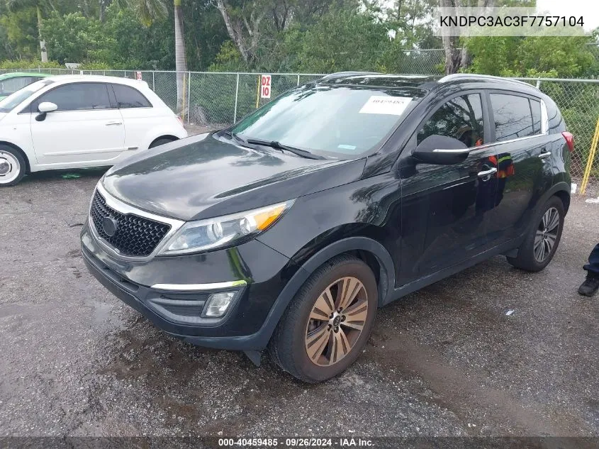 KNDPC3AC3F7757104 2015 Kia Sportage Ex