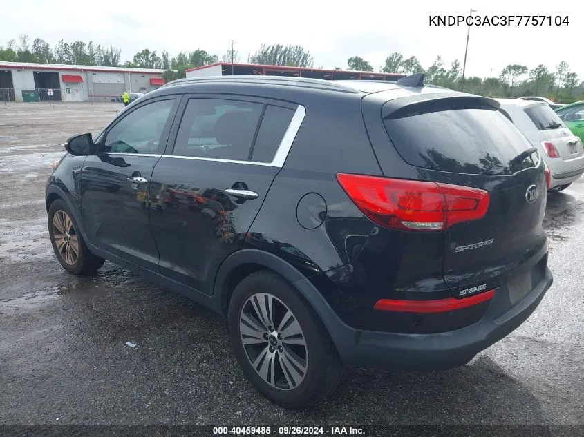 KNDPC3AC3F7757104 2015 Kia Sportage Ex