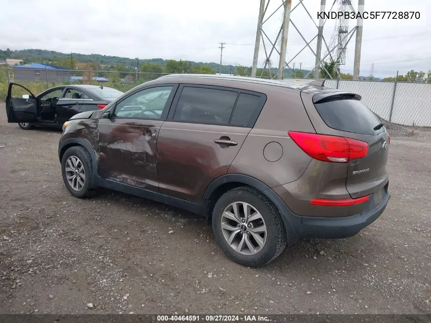 KNDPB3AC5F7728870 2015 Kia Sportage Lx