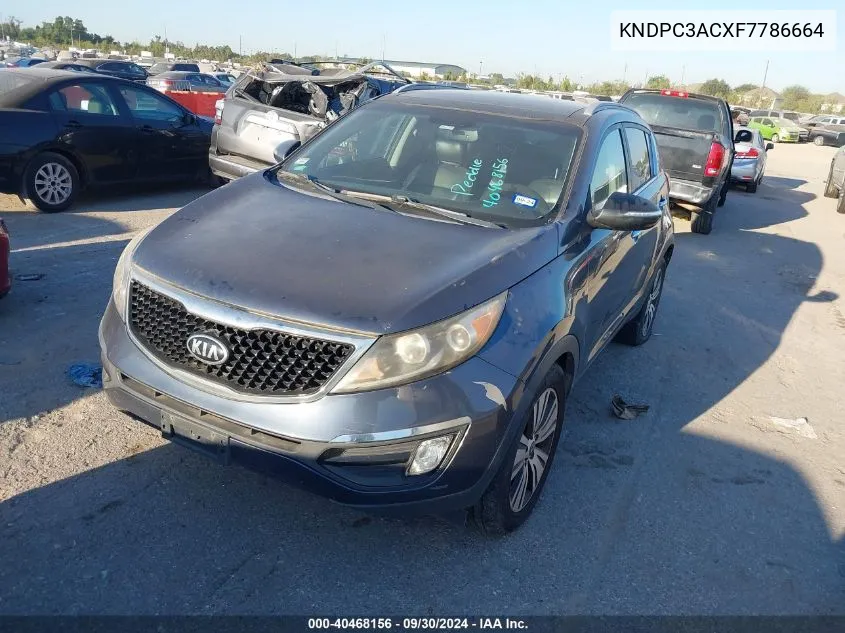 2015 Kia Sportage Ex VIN: KNDPC3ACXF7786664 Lot: 40468156