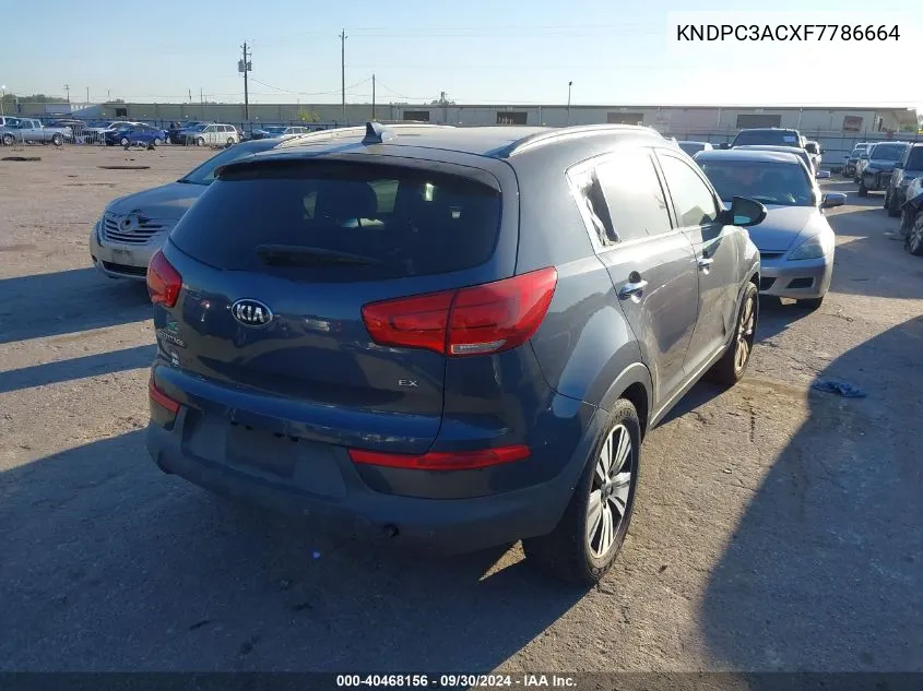 2015 Kia Sportage Ex VIN: KNDPC3ACXF7786664 Lot: 40468156