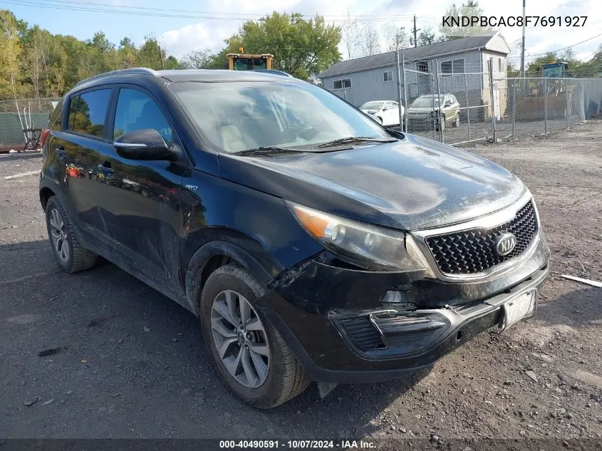 2015 Kia Sportage Lx VIN: KNDPBCAC8F7691927 Lot: 40490591