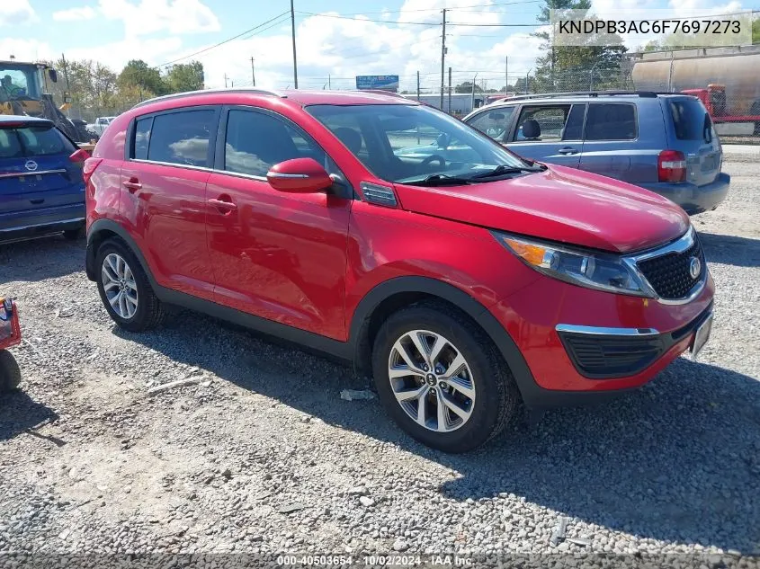 2015 Kia Sportage Lx VIN: KNDPB3AC6F7697273 Lot: 40503654