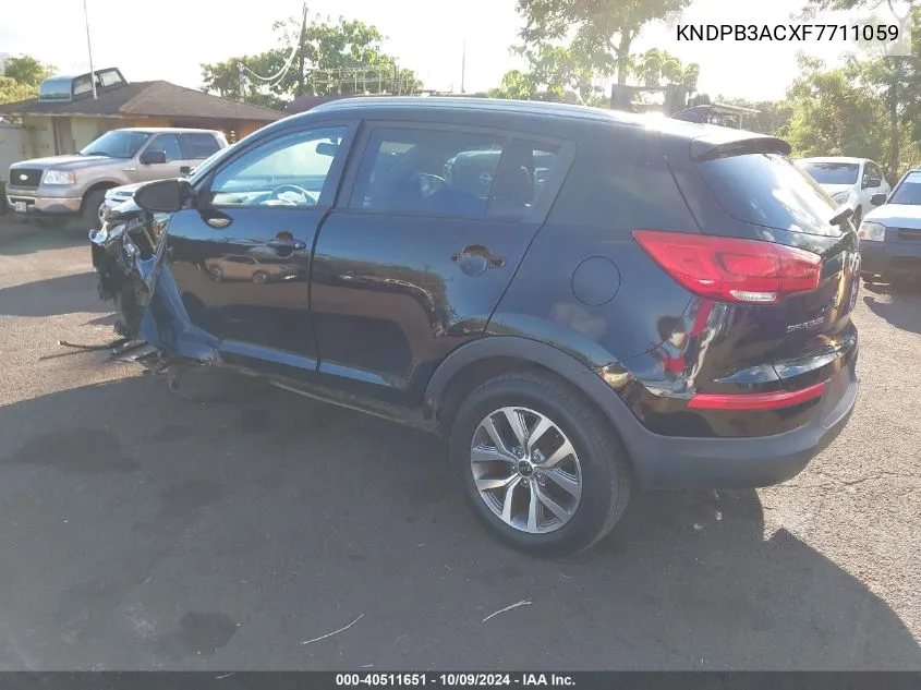 2015 Kia Sportage Lx VIN: KNDPB3ACXF7711059 Lot: 40511651