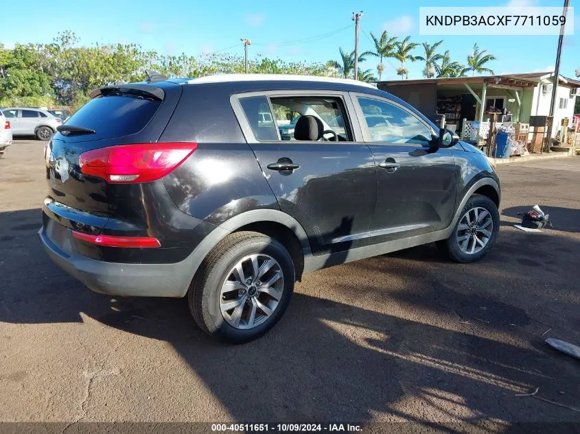 KNDPB3ACXF7711059 2015 Kia Sportage Lx