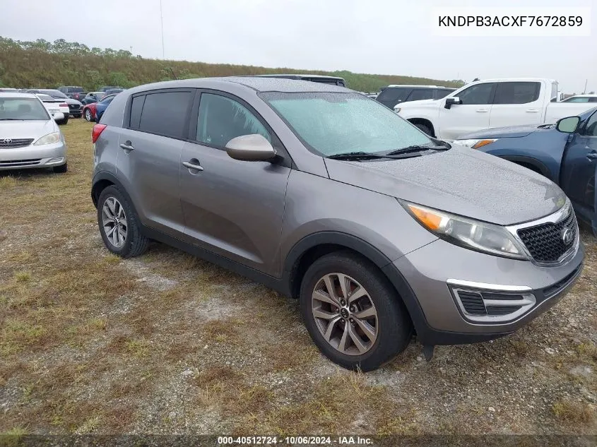 2015 Kia Sportage Lx VIN: KNDPB3ACXF7672859 Lot: 40512724