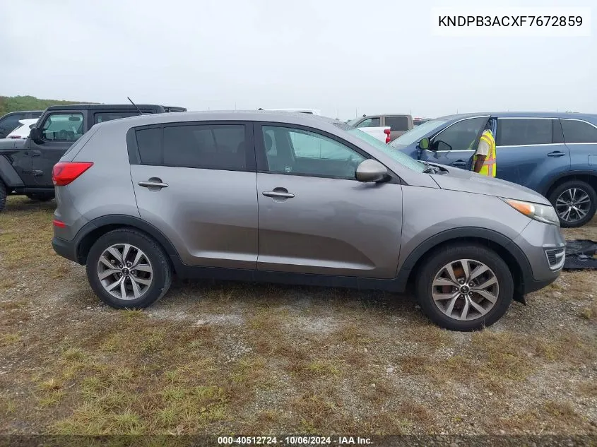 2015 Kia Sportage Lx VIN: KNDPB3ACXF7672859 Lot: 40512724