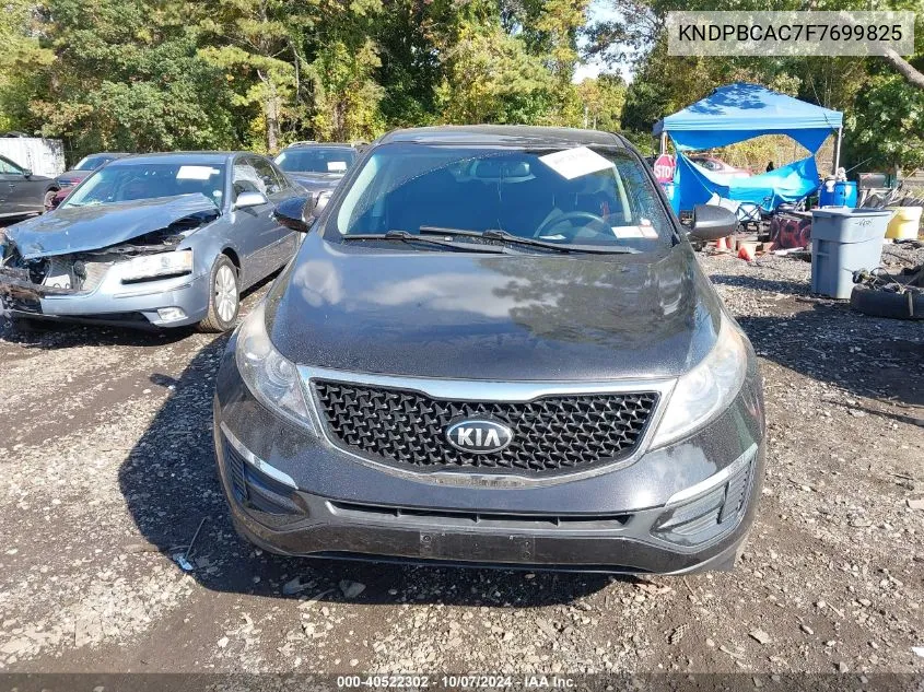 2015 Kia Sportage Lx VIN: KNDPBCAC7F7699825 Lot: 40522302