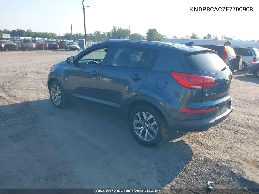 2015 Kia Sportage Lx VIN: KNDPBCAC7F7700908 Lot: 40537206