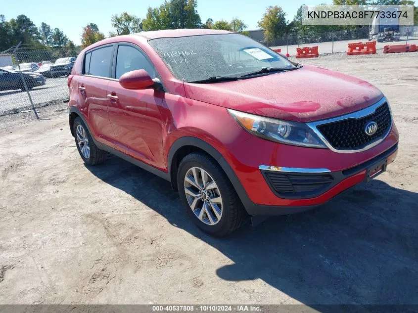 2015 Kia Sportage Lx VIN: KNDPB3AC8F7733674 Lot: 40537808