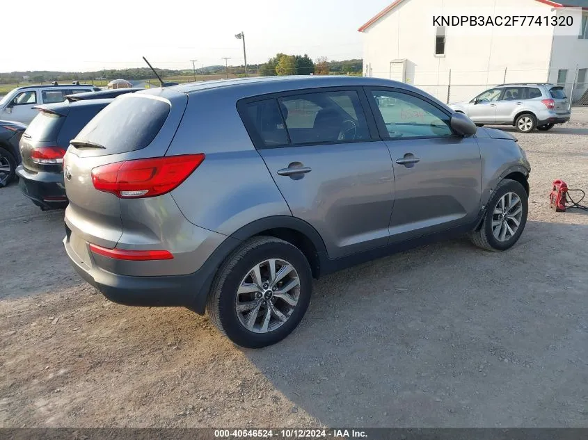 2015 Kia Sportage Lx VIN: KNDPB3AC2F7741320 Lot: 40546524