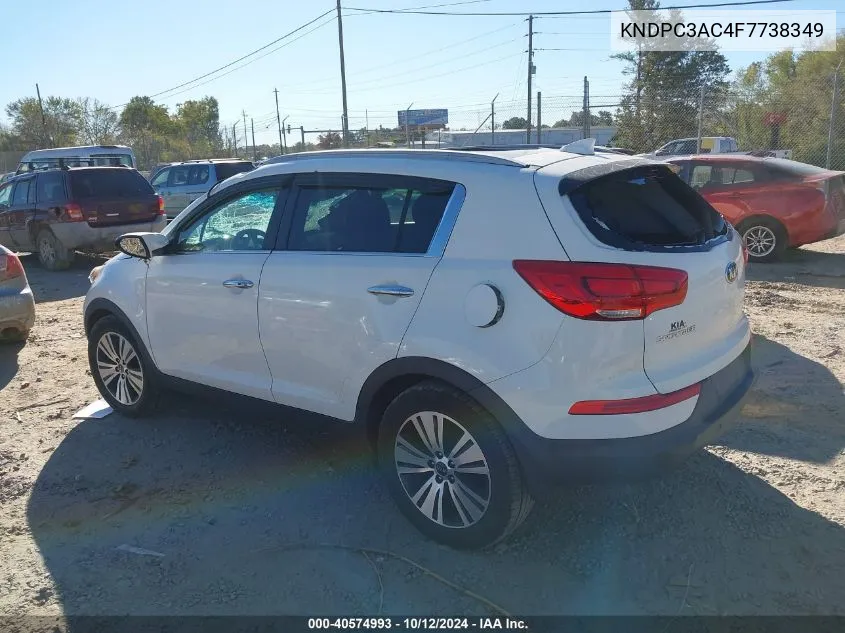 KNDPC3AC4F7738349 2015 Kia Sportage Ex