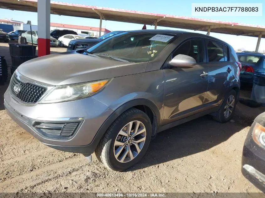 2015 Kia Sportage Lx VIN: KNDPB3AC7F7788083 Lot: 40613494