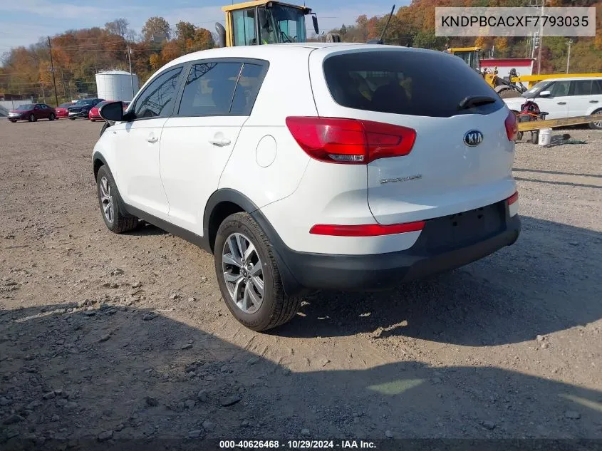 KNDPBCACXF7793035 2015 Kia Sportage Lx