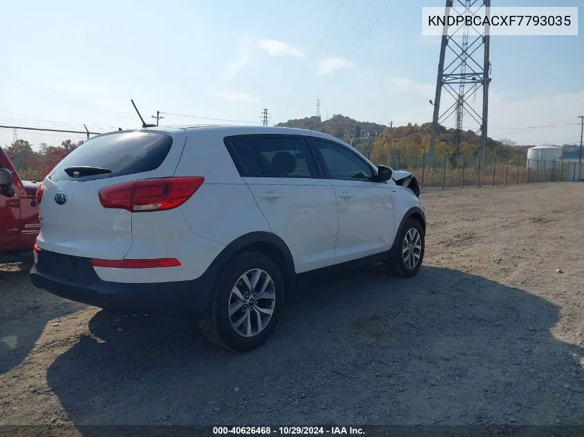 KNDPBCACXF7793035 2015 Kia Sportage Lx