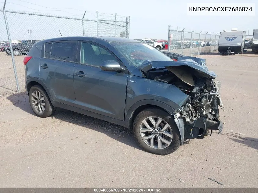 KNDPBCACXF7686874 2015 Kia Sportage Lx