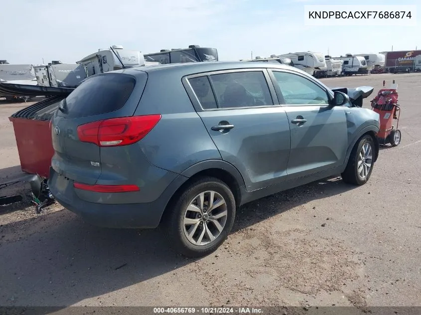 2015 Kia Sportage Lx VIN: KNDPBCACXF7686874 Lot: 40656769