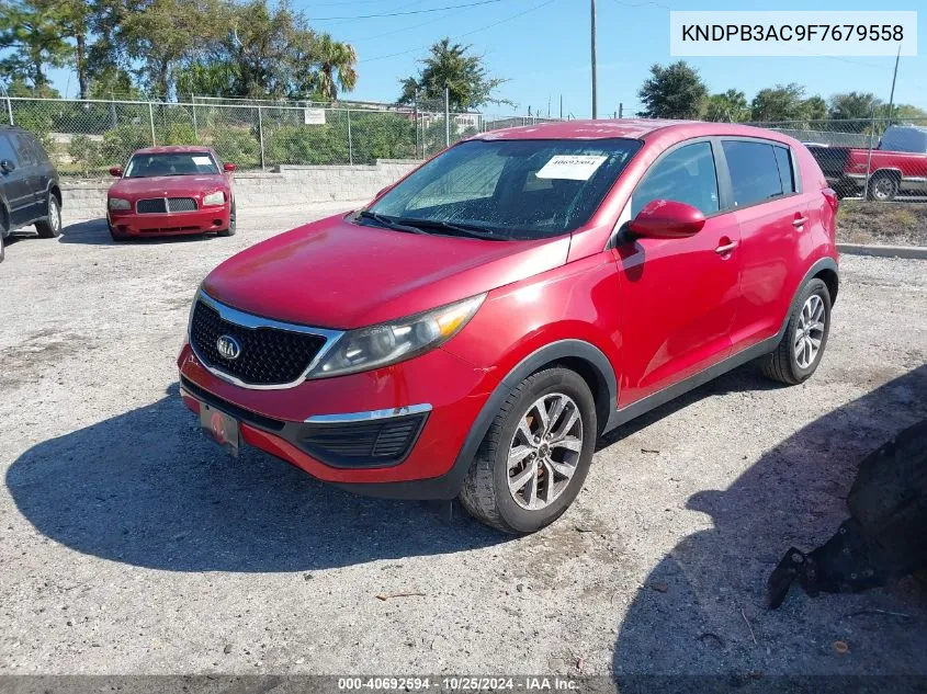 2015 Kia Sportage Lx VIN: KNDPB3AC9F7679558 Lot: 40692594