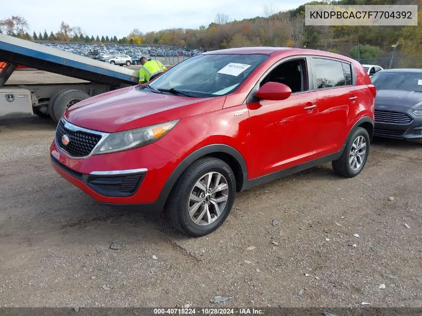 2015 Kia Sportage Lx VIN: KNDPBCAC7F7704392 Lot: 40715224