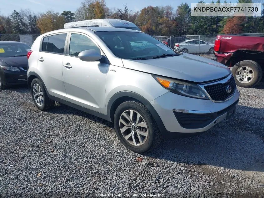 2015 Kia Sportage Lx VIN: KNDPBCACXF7741730 Lot: 40715749