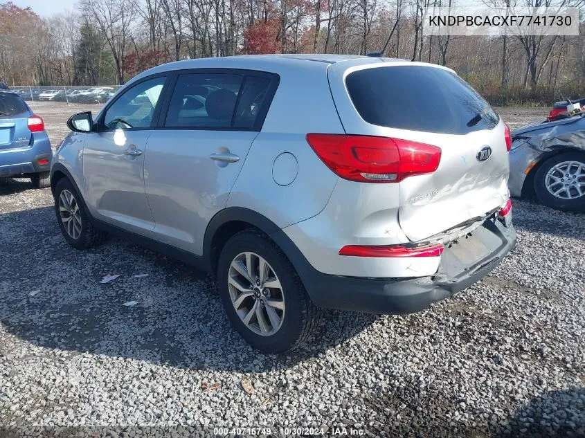 2015 Kia Sportage Lx VIN: KNDPBCACXF7741730 Lot: 40715749