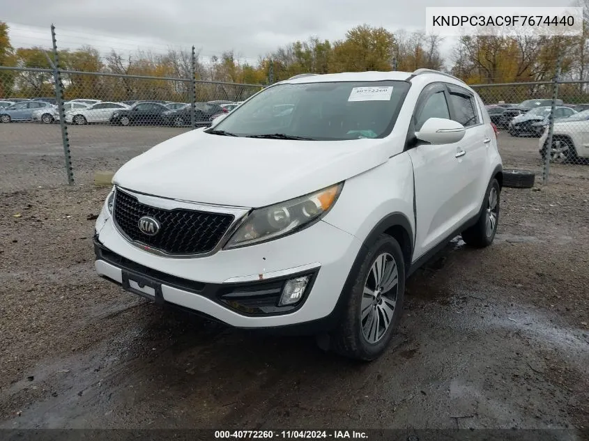 2015 Kia Sportage Ex VIN: KNDPC3AC9F7674440 Lot: 40772260