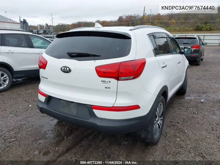 2015 Kia Sportage Ex VIN: KNDPC3AC9F7674440 Lot: 40772260