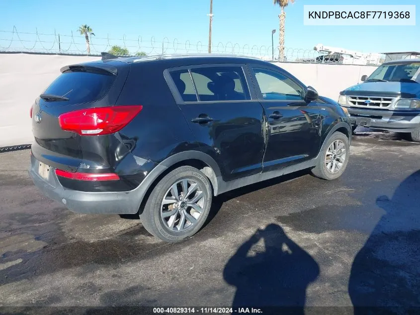 2015 Kia Sportage Lx VIN: KNDPBCAC8F7719368 Lot: 40829314