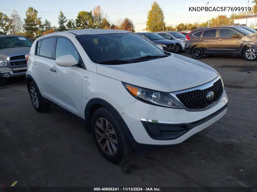 KNDPBCAC5F7699919 2015 Kia Sportage Lx