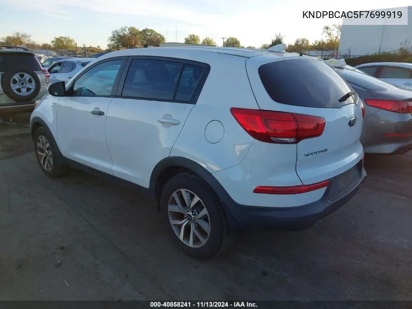 KNDPBCAC5F7699919 2015 Kia Sportage Lx