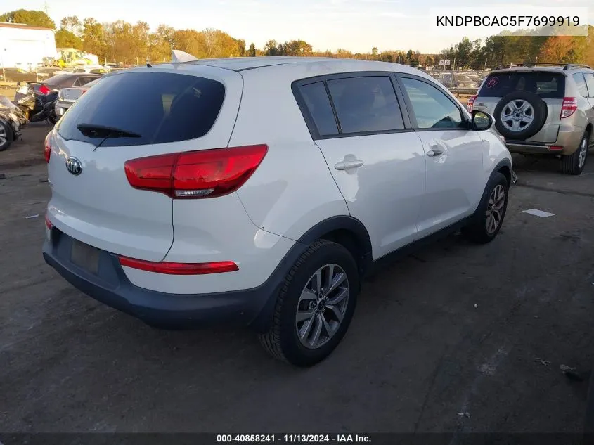 KNDPBCAC5F7699919 2015 Kia Sportage Lx