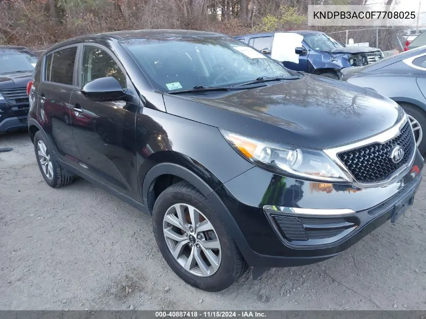 2015 Kia Sportage Lx VIN: KNDPB3AC0F7708025 Lot: 40887418