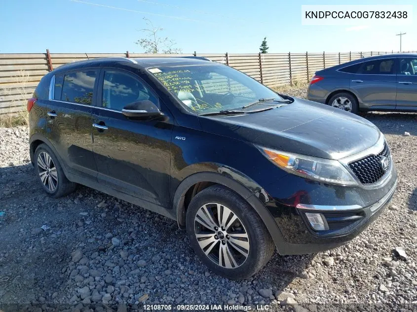 KNDPCCAC0G7832438 2016 Kia Sportage