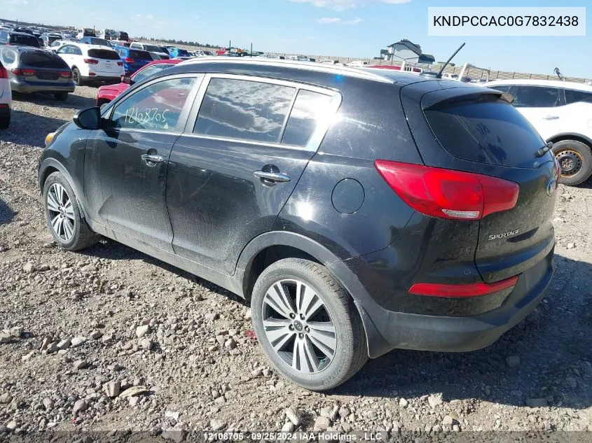 KNDPCCAC0G7832438 2016 Kia Sportage