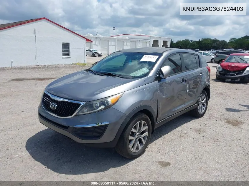 KNDPB3AC3G7824403 2016 Kia Sportage Lx