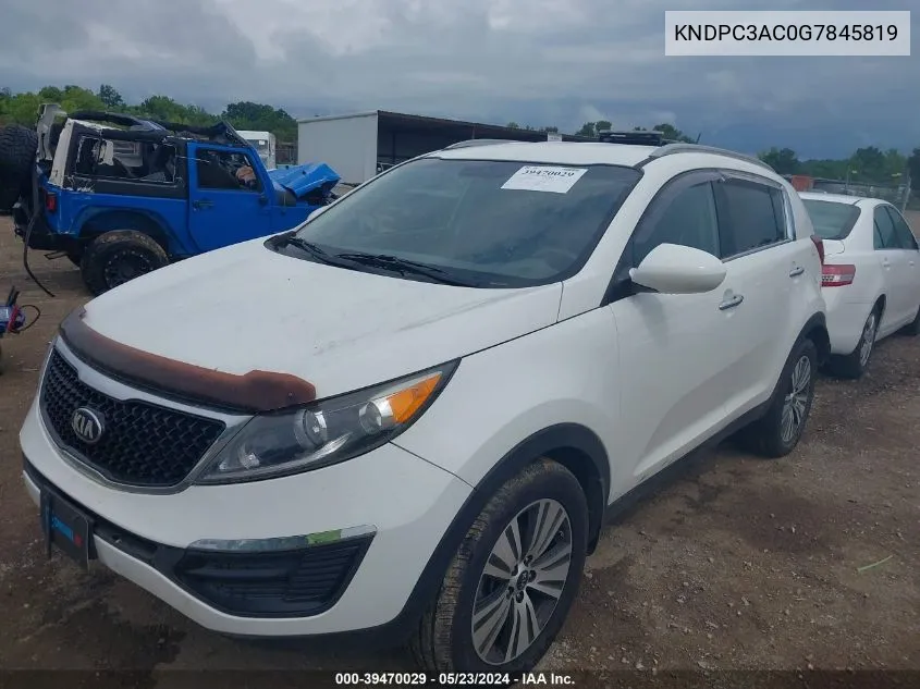 KNDPC3AC0G7845819 2016 Kia Sportage Ex