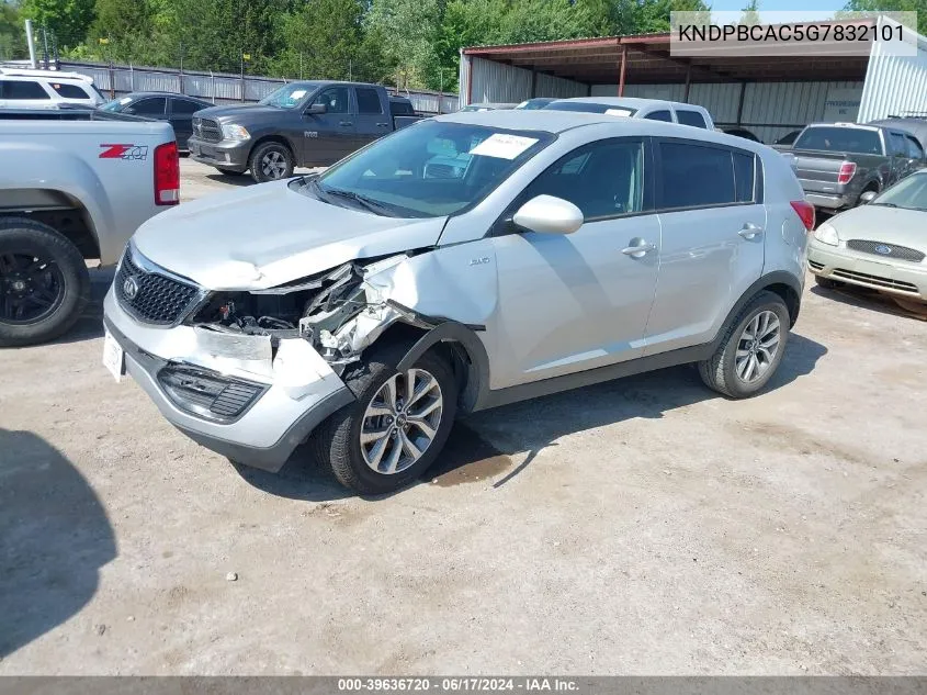 KNDPBCAC5G7832101 2016 Kia Sportage Lx