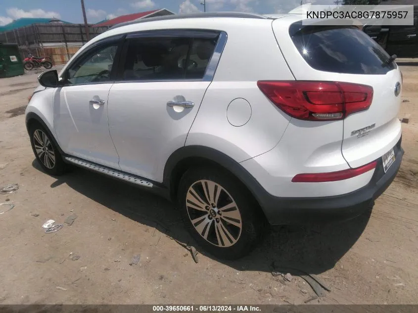 KNDPC3AC8G7875957 2016 Kia Sportage Ex