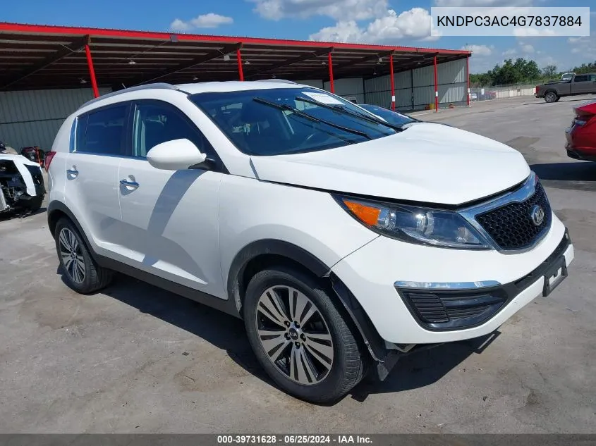 KNDPC3AC4G7837884 2016 Kia Sportage Ex