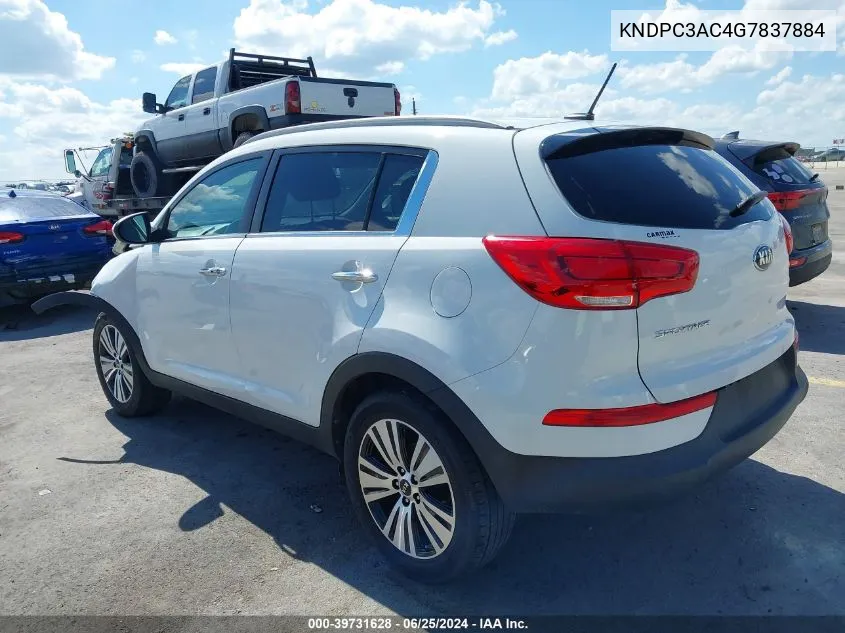 KNDPC3AC4G7837884 2016 Kia Sportage Ex